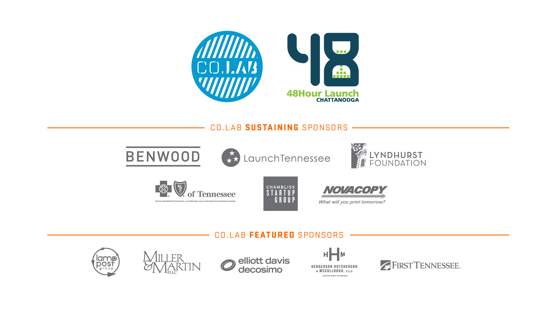 CoLab Sponsors